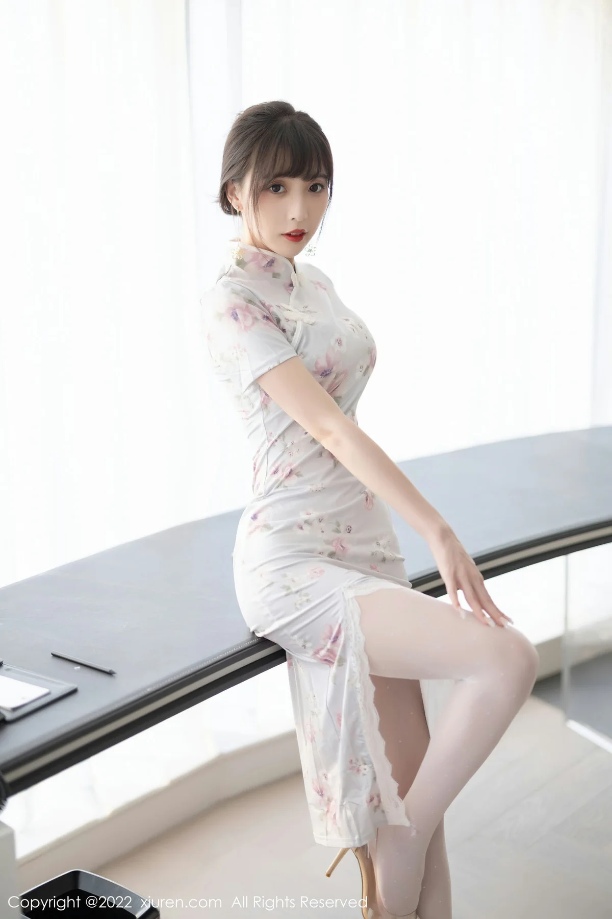 XiuRen 秀人 No.5757 林星阑 花纹图案旗袍性感写真 - 10