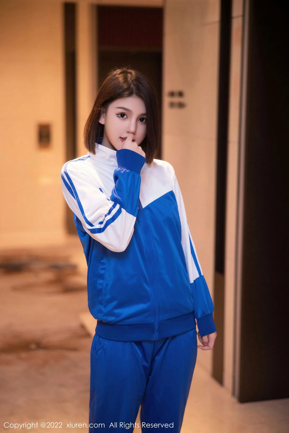 XiuRen 秀人 No.5766 美羊羊 校园制服情趣黑丝第二套写真33 - 4