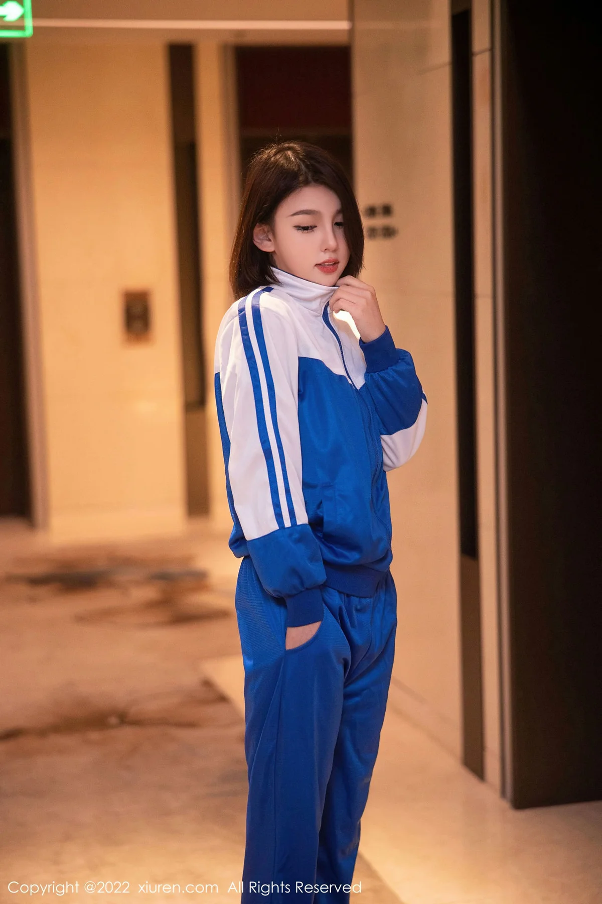 XiuRen 秀人 No.5766 美羊羊 校园制服情趣黑丝第二套写真33 - 6