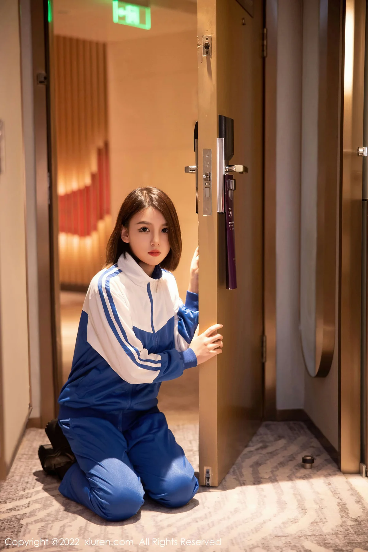 XiuRen 秀人 No.5766 美羊羊 校园制服情趣黑丝第二套写真33 - 5