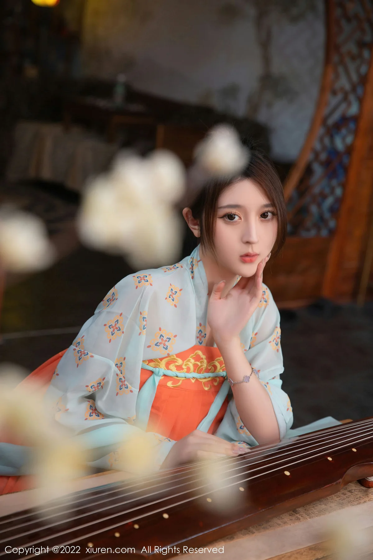 XiuRen 秀人 No.5772 夏甜甜 新人模特浅蓝色古装性感写真 - 4