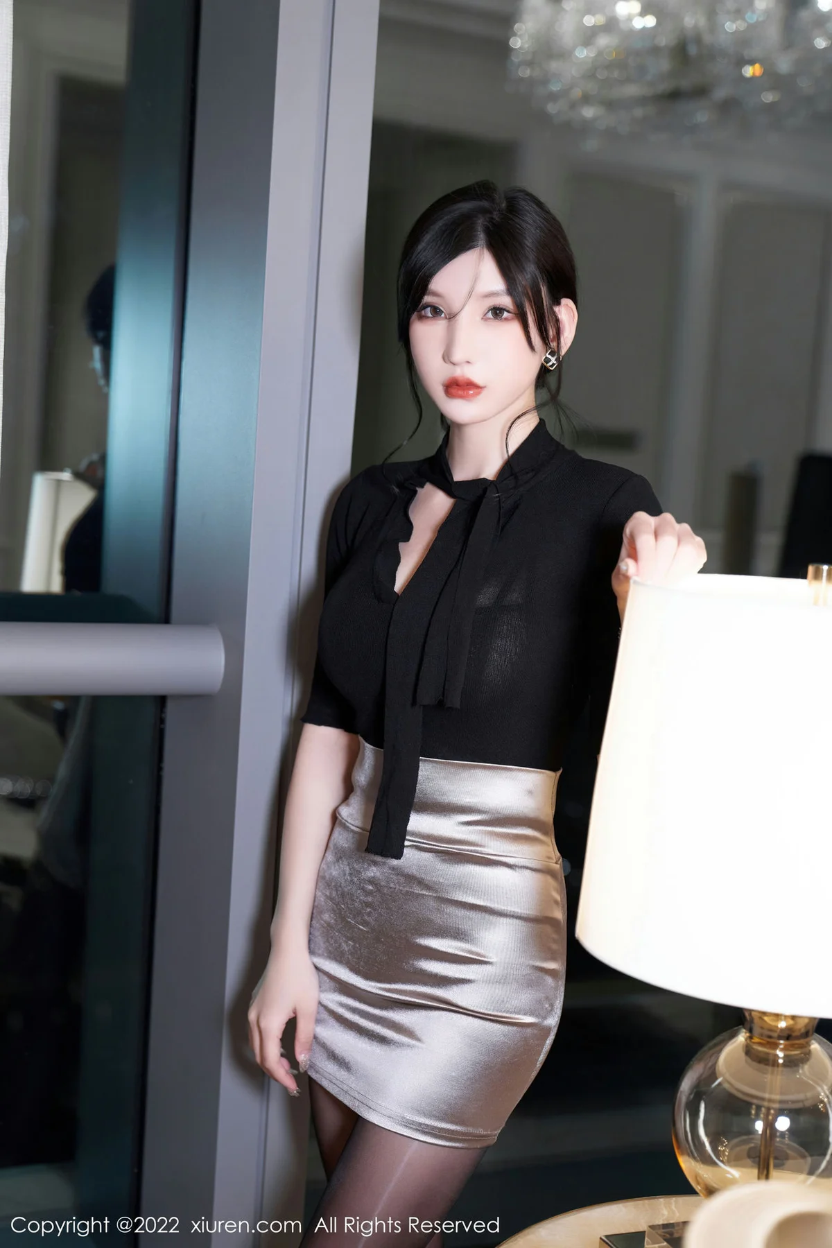 XiuRen 秀人 No.5777 周于希Sally 轻透内衣魅惑黑丝成都-珠海心愿旅拍111 - 10