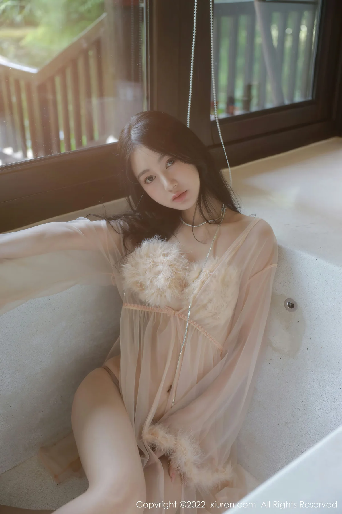 XiuRen 秀人 No.5796 谢晚晚 薄纱轻透情趣性感写真 - 8