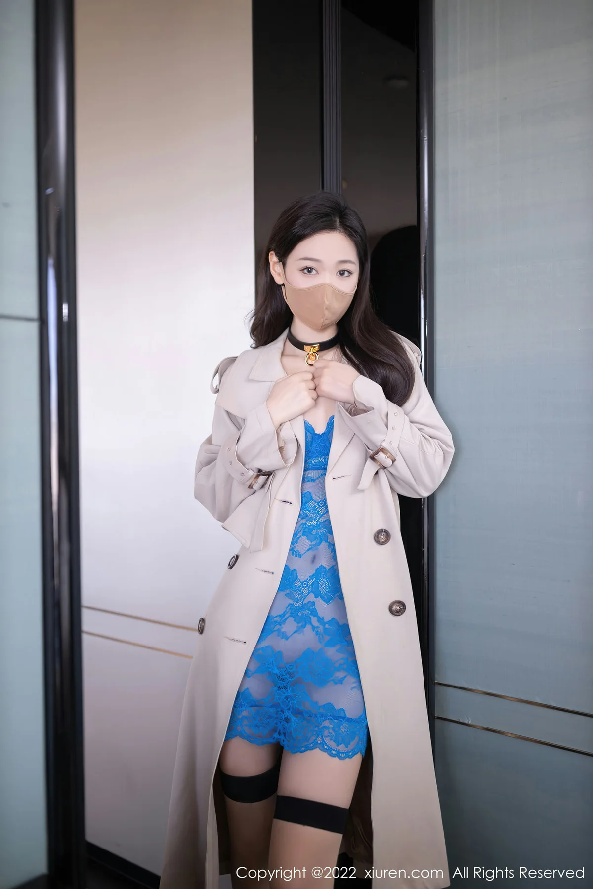 XiuRen 秀人 No.5817 唐安琪 蓝色蕾丝轻透服饰北京旅拍写真111 - 3