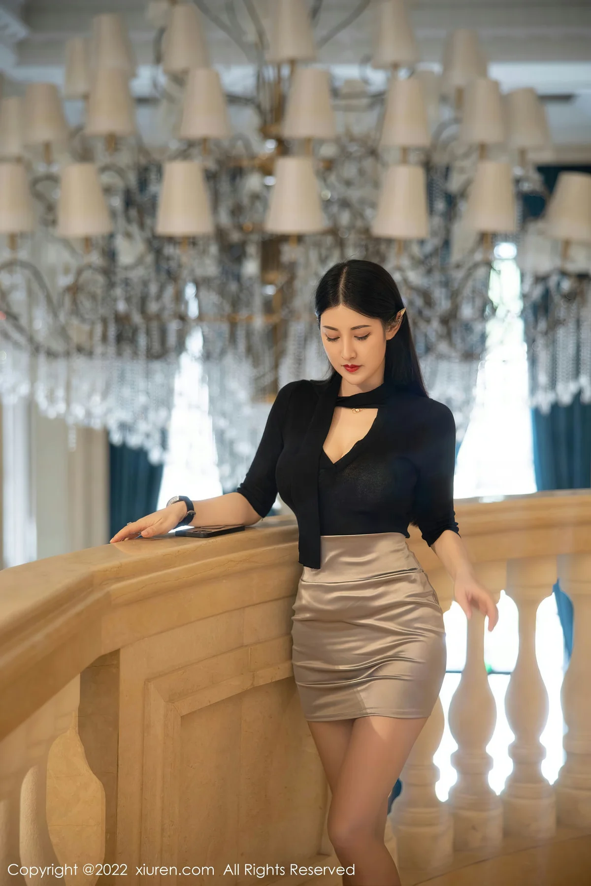 XiuRen 秀人 No.5829 诗诗kiki 浅色蕾丝内衣性感写真2 - 1