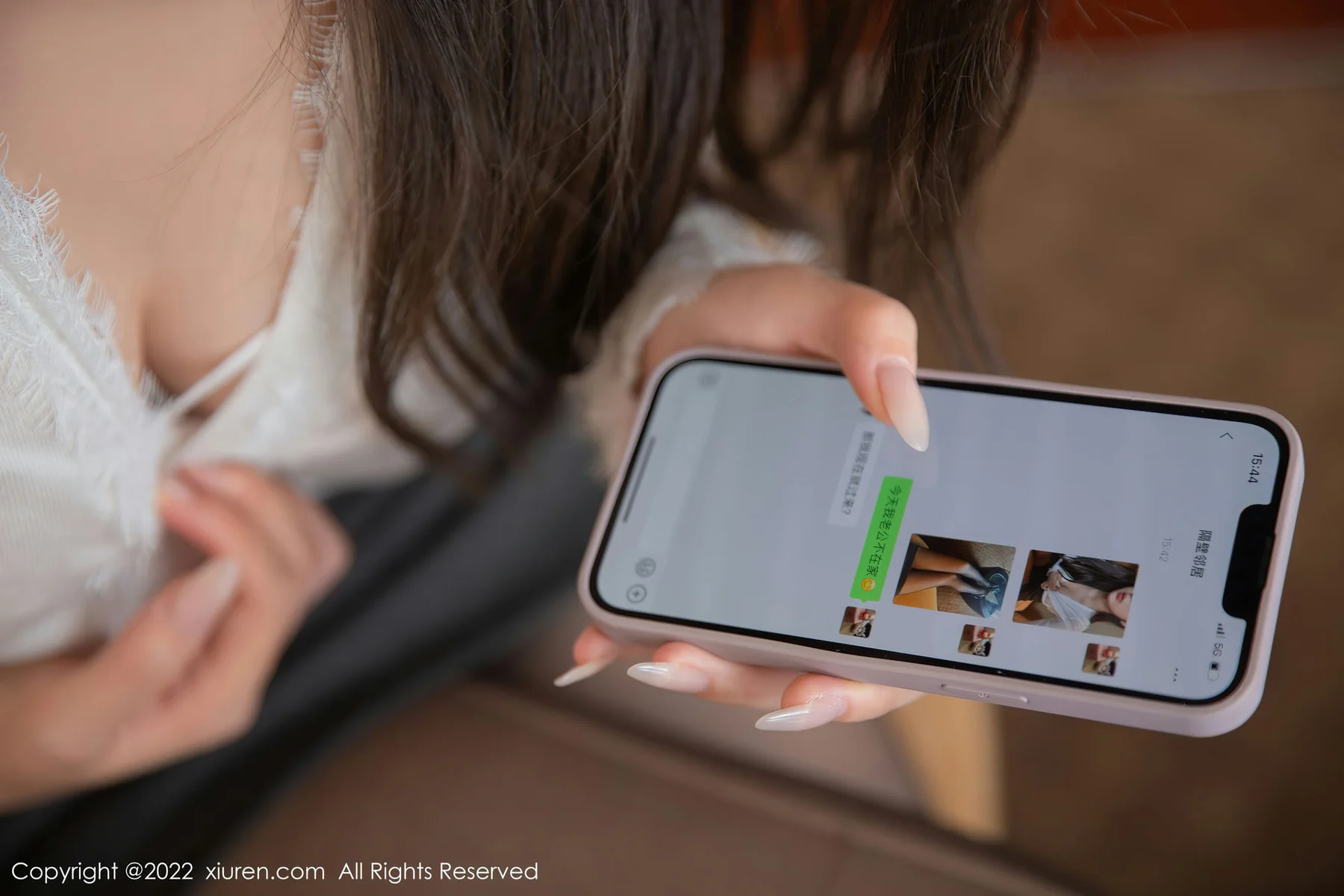 XiuRen 秀人 No.5842 夏甜甜 新人白色蕾丝内衣性感写真 - 9