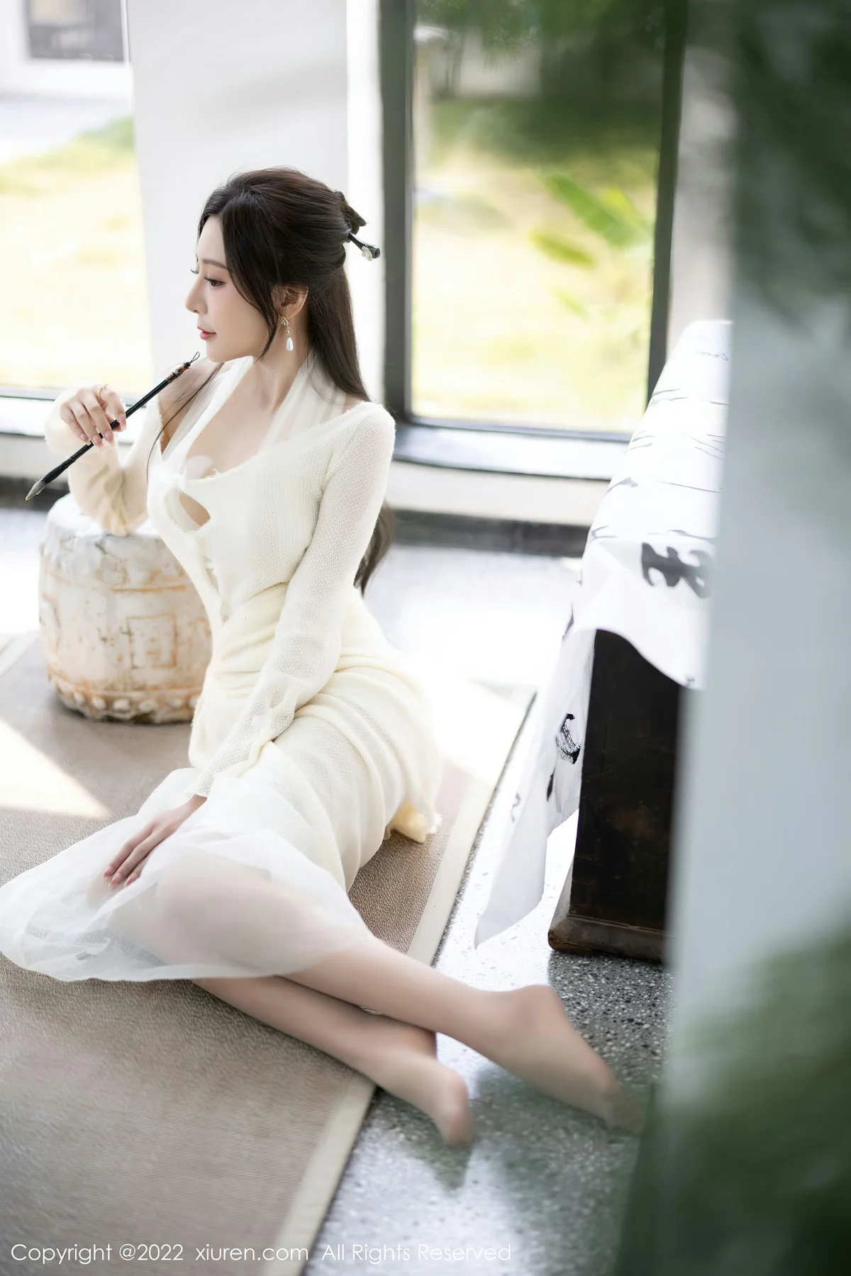 XiuRen 秀人 No.5846 王馨瑶yanni 性感白色连衣长裙性感写真22 - 2