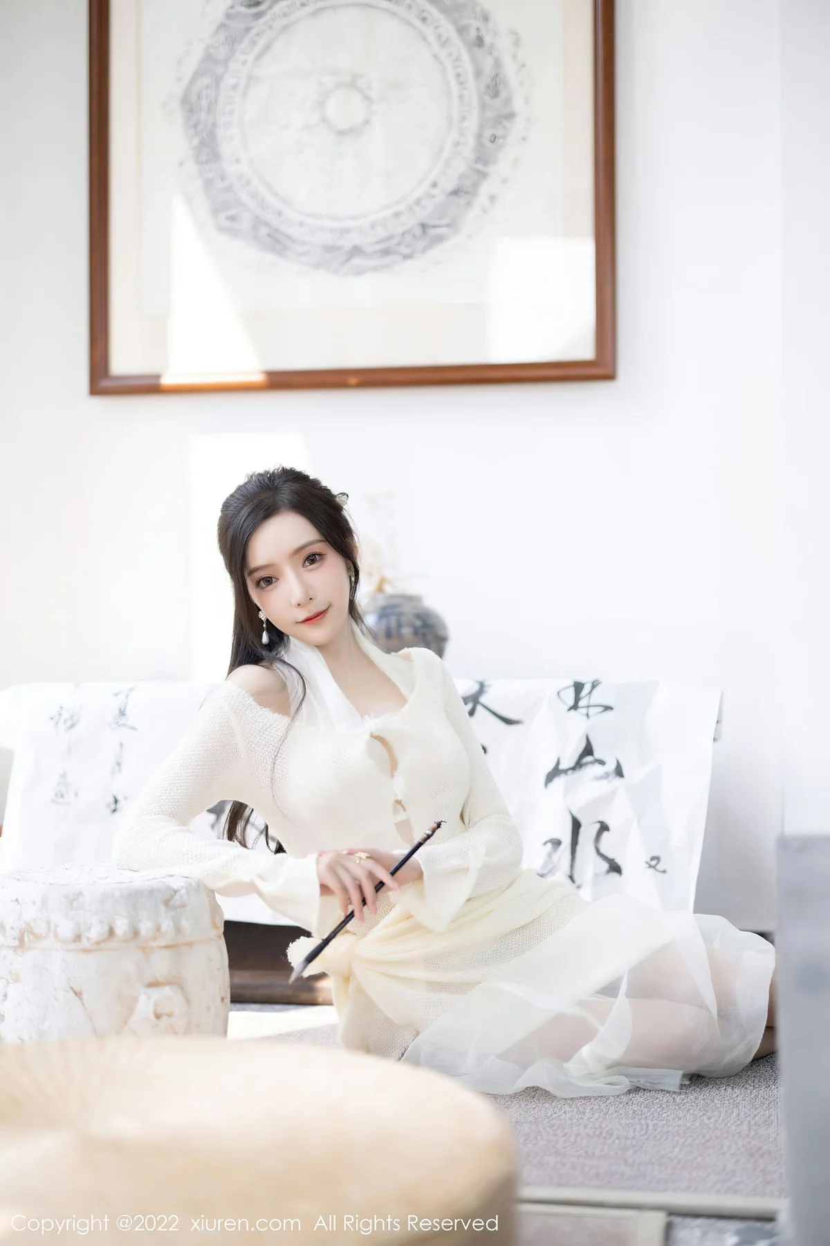 XiuRen 秀人 No.5846 王馨瑶yanni 性感白色连衣长裙性感写真22 - 5