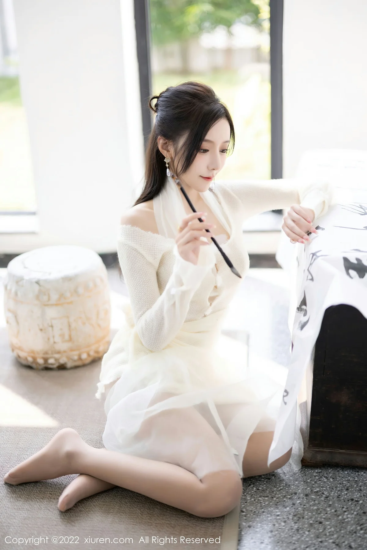 XiuRen 秀人 No.5846 王馨瑶yanni 性感白色连衣长裙性感写真22 - 6