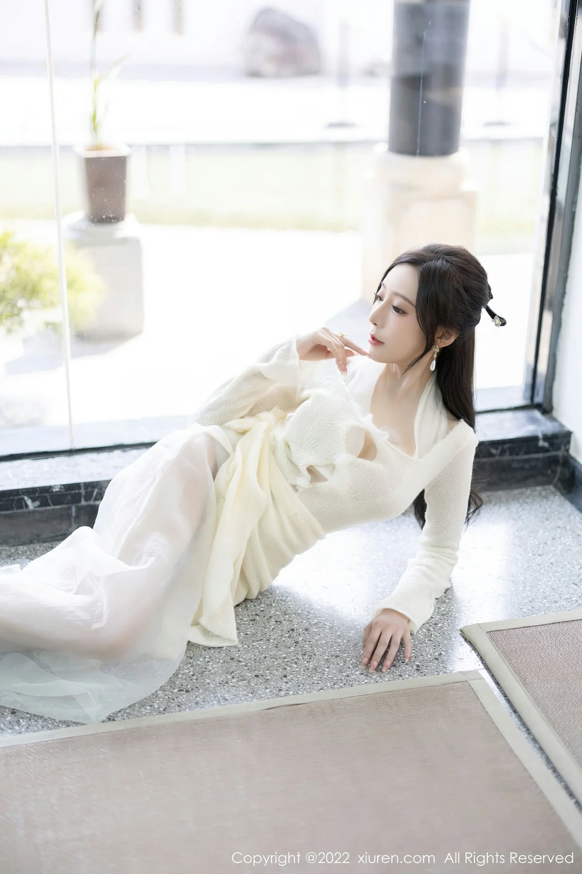 XiuRen 秀人 No.5846 王馨瑶yanni 性感白色连衣长裙性感写真22 - 10