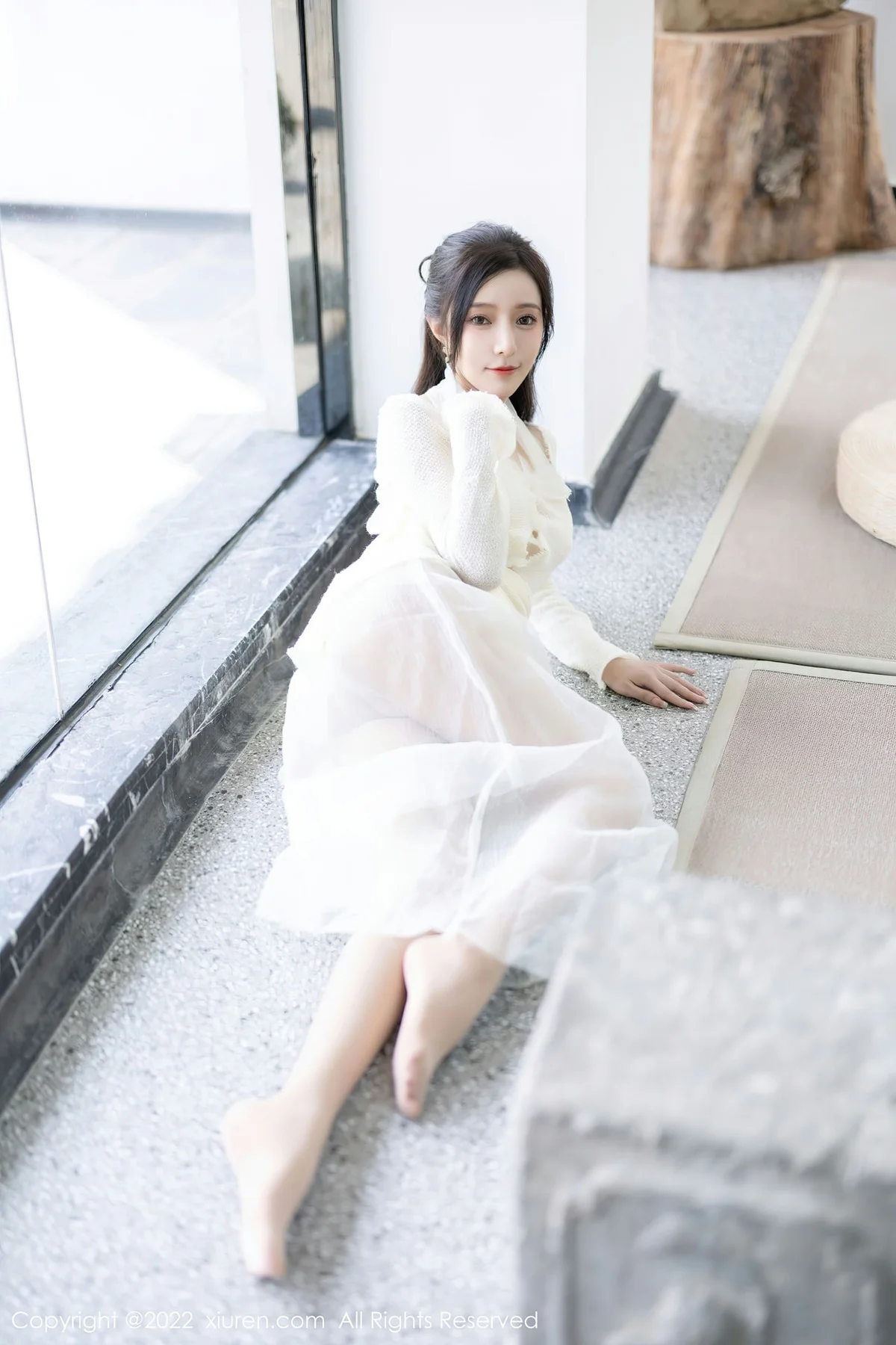 XiuRen 秀人 No.5846 王馨瑶yanni 性感白色连衣长裙性感写真22 - 2