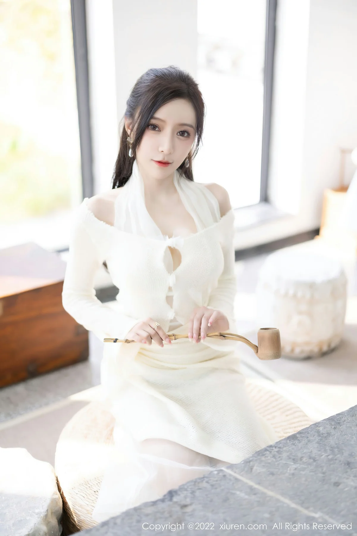 XiuRen 秀人 No.5846 王馨瑶yanni 性感白色连衣长裙性感写真22 - 7