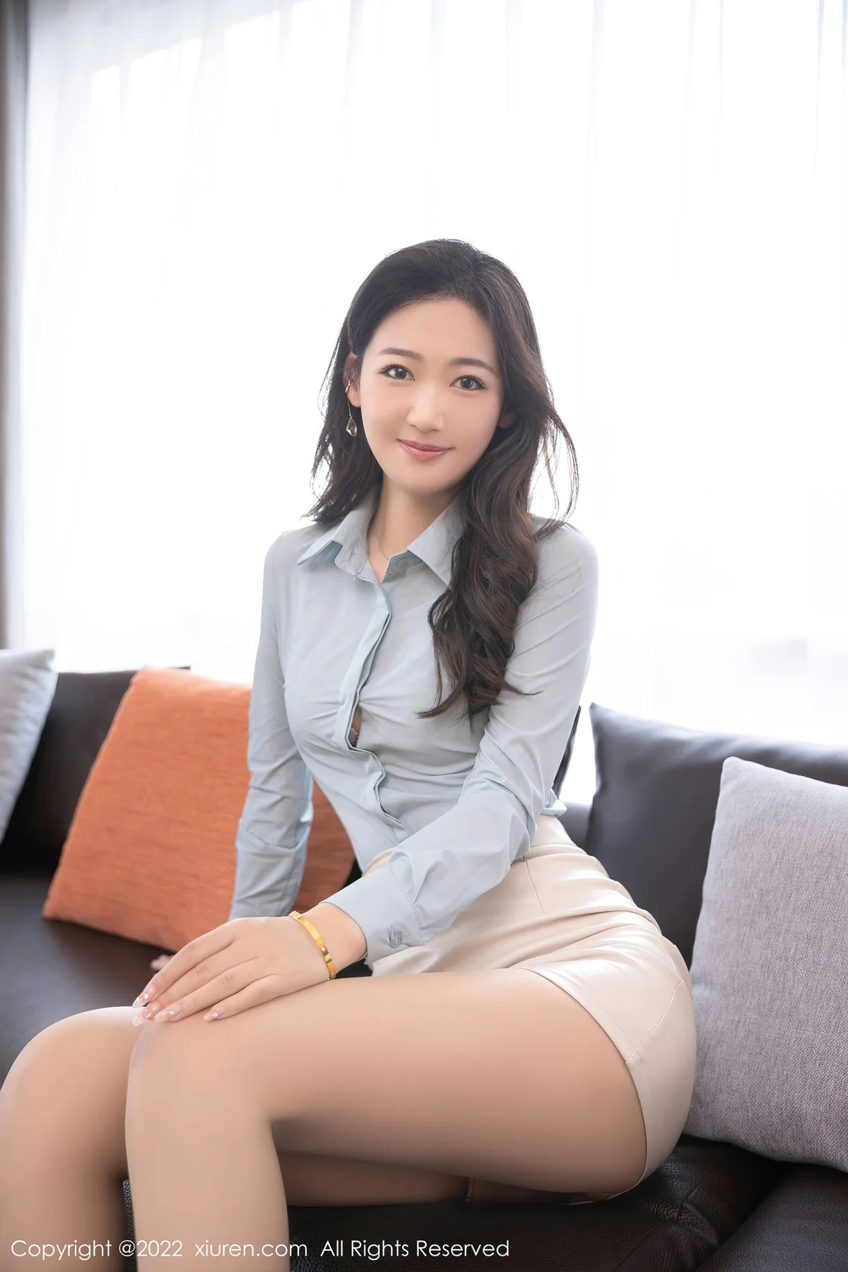 XiuRen 秀人 No.5854 唐安琪 ol制服美腿 - 7