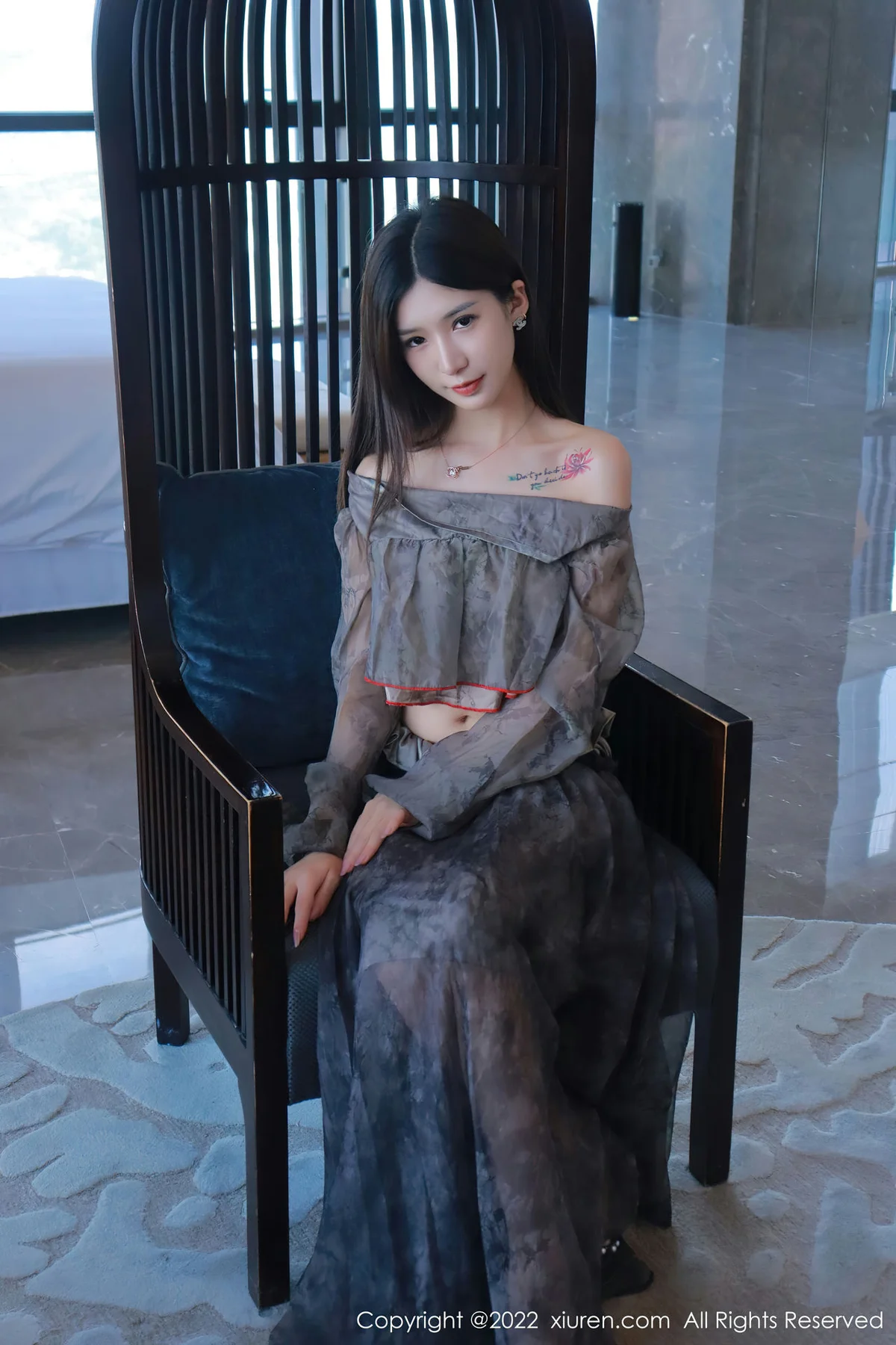 XiuRen 秀人 No.5857 hebe韩心雨 香格里拉旅拍写真 - 6