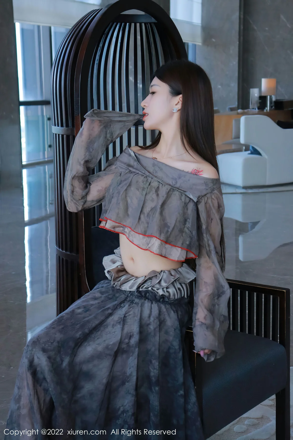 XiuRen 秀人 No.5857 hebe韩心雨 香格里拉旅拍写真 - 10