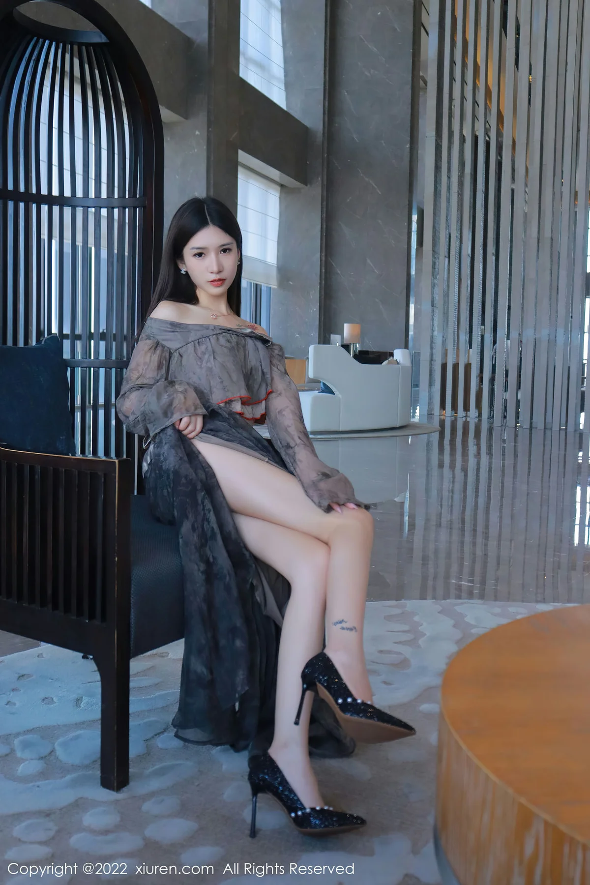 XiuRen 秀人 No.5857 hebe韩心雨 香格里拉旅拍写真 - 8