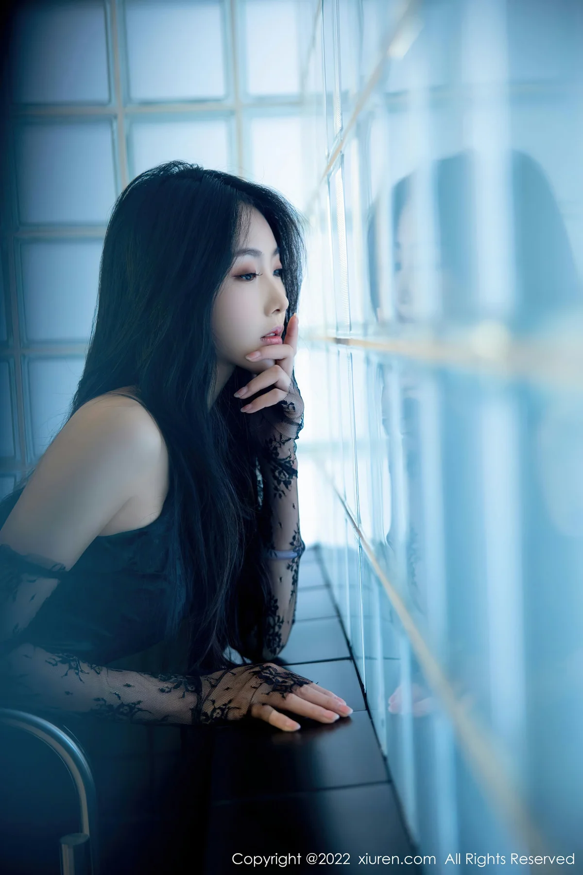 XiuRen 秀人 No.5864 苏苏阿 轻透情趣服饰新人第二套写真 - 8