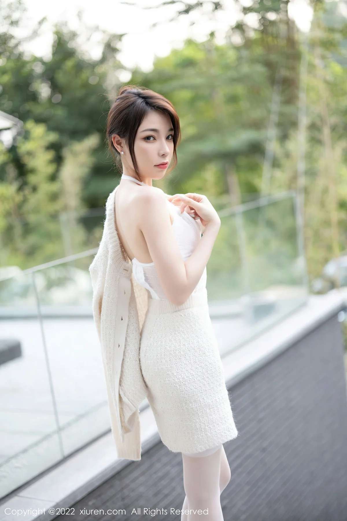 XiuRen 秀人 No.5880 徐莉芝Booty 白色蕾丝内衣性感写真 - 6