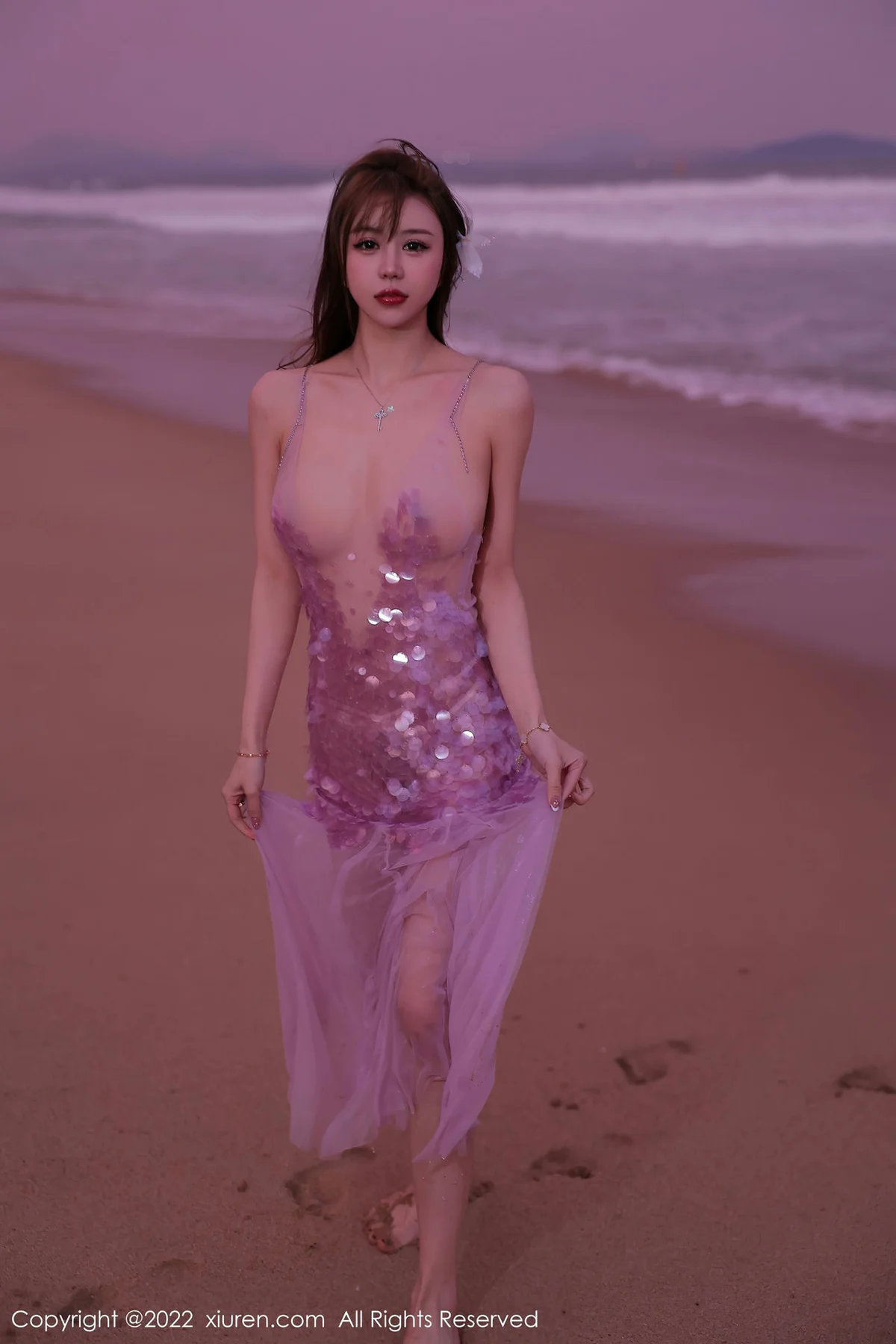 XiuRen 秀人 No.5890 tina_甜仔 沙滩场景拍摄十月海南旅拍 - 5