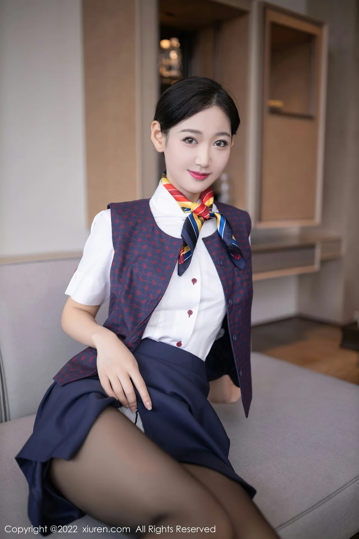 XiuRen 秀人 No.5922 唐安琪 国航空姐角色扮演北京旅拍111 - 7