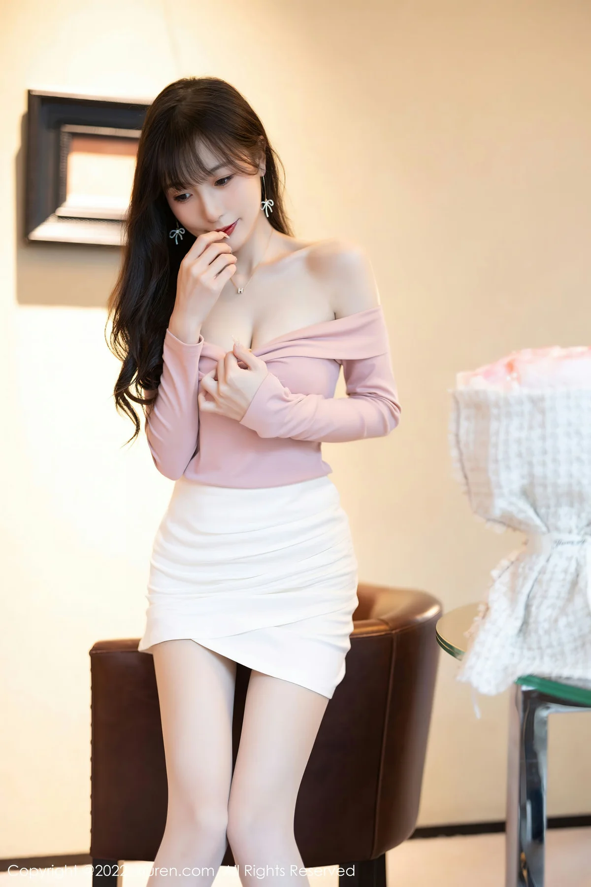 XiuRen 秀人 No.5934 林星阑 粉白色蕾丝内衣性感写真 - 9