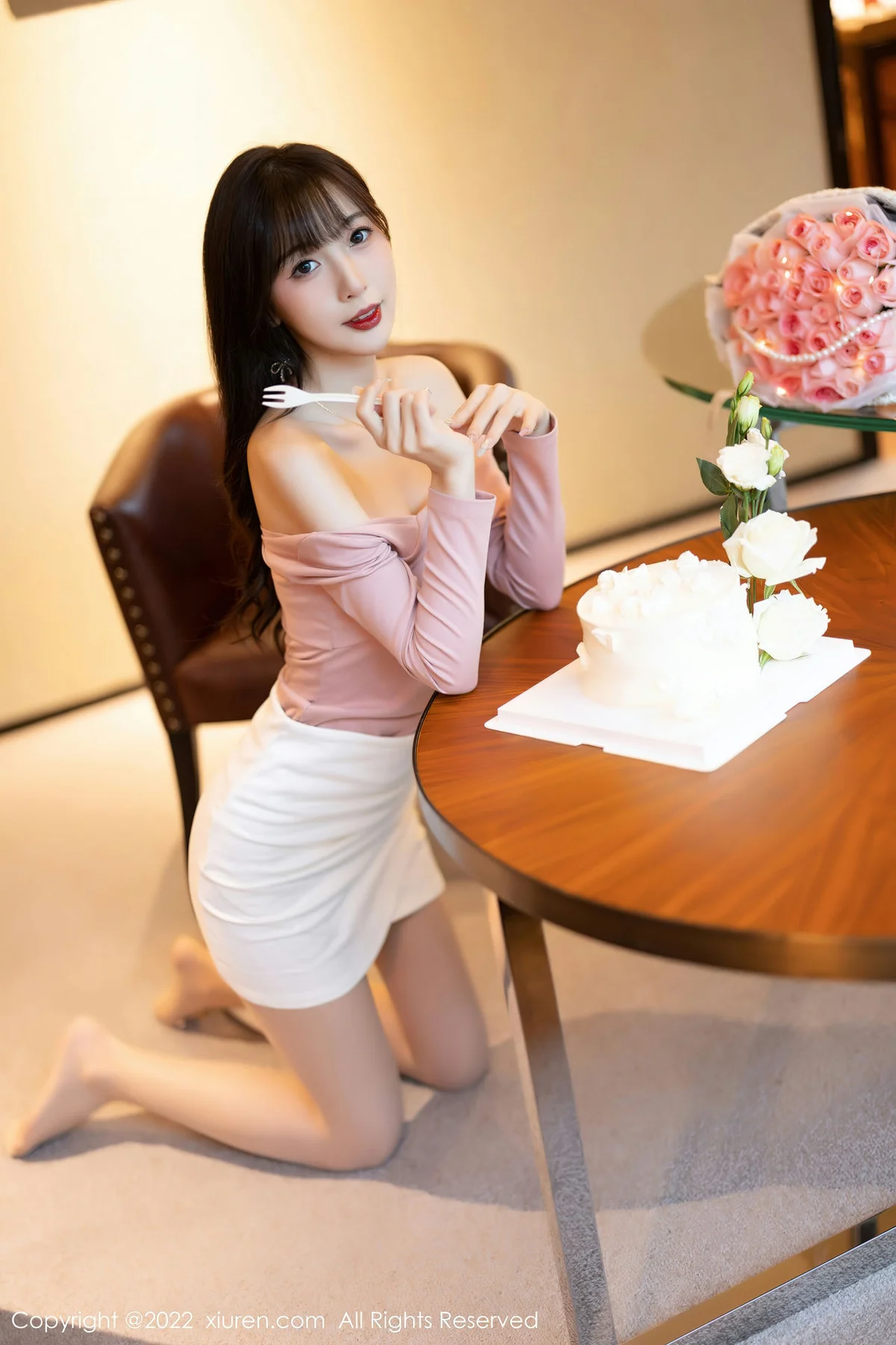 XiuRen 秀人 No.5934 林星阑 粉白色蕾丝内衣性感写真 - 9