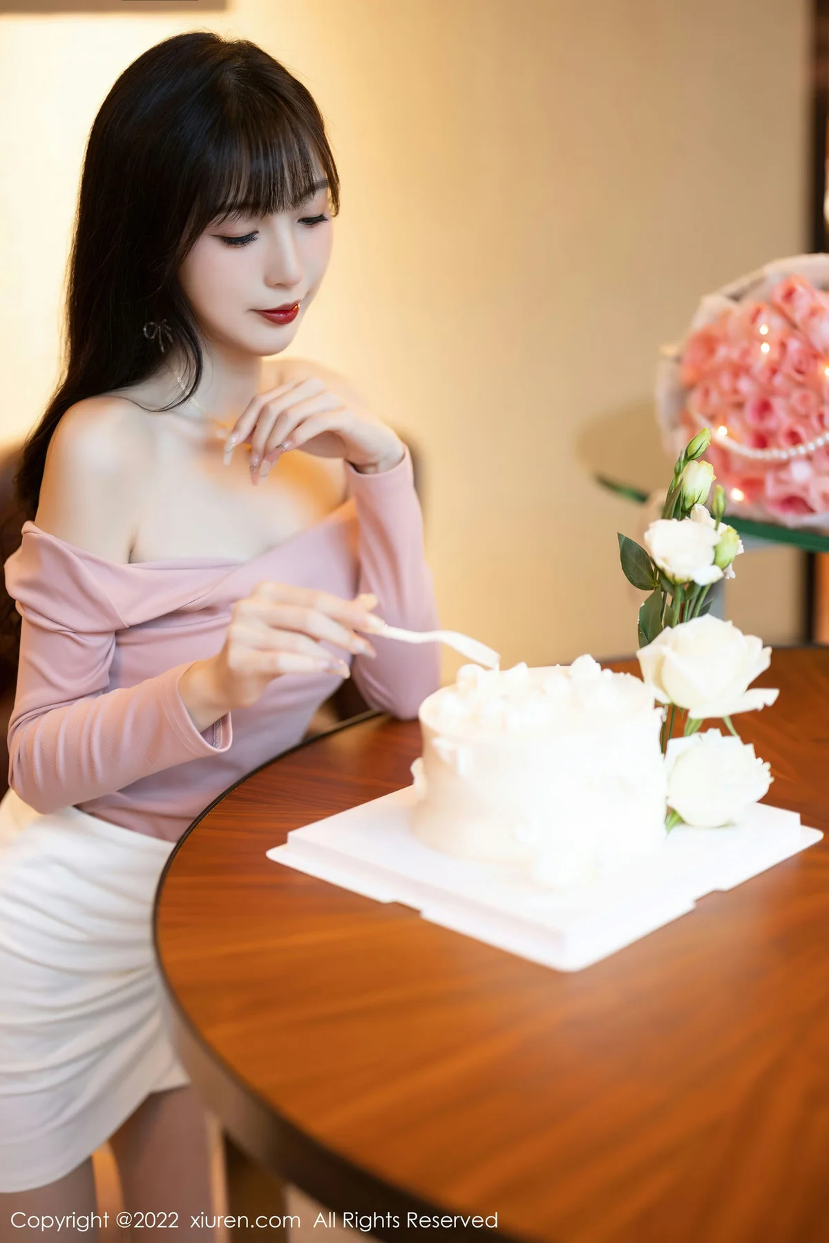 XiuRen 秀人 No.5934 林星阑 粉白色蕾丝内衣性感写真 - 10