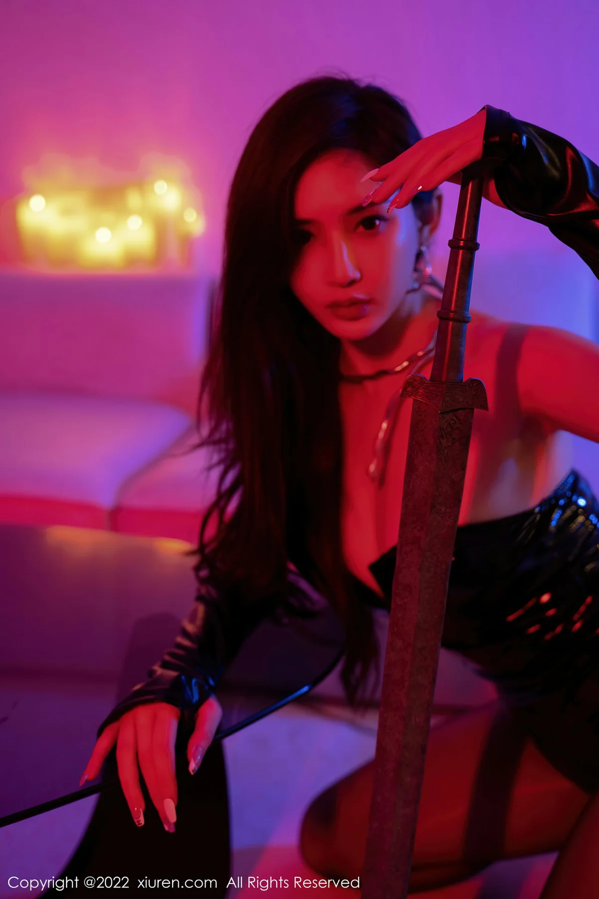 XiuRen 秀人 No.5957 土肥圆Carol 黑色皮衣性感私房22 - 5