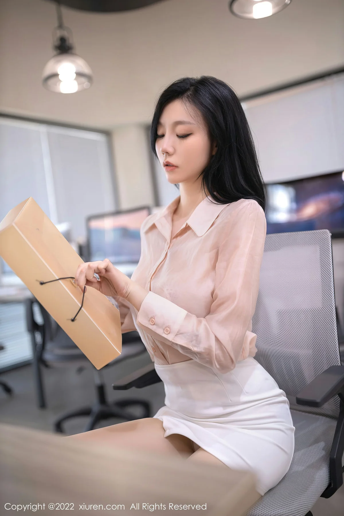 XiuRen 秀人 No.5960 安然anran 白色蕾丝内衣性感写真 - 4