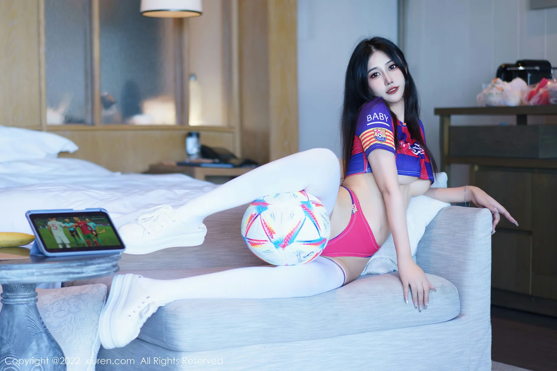 XiuRen 秀人 No.6004 laura阿姣 足球宝贝三亚旅拍 - 7