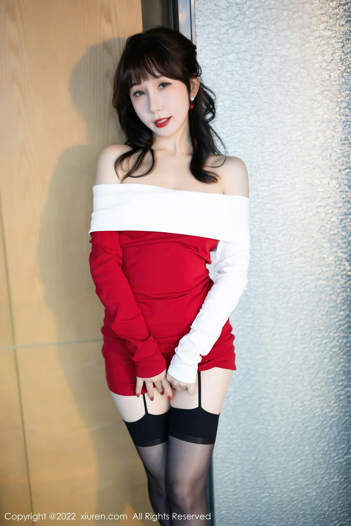 XiuRen 秀人 No.6015 波巧酱 圣诞主题拍摄海南岛旅拍 - 7