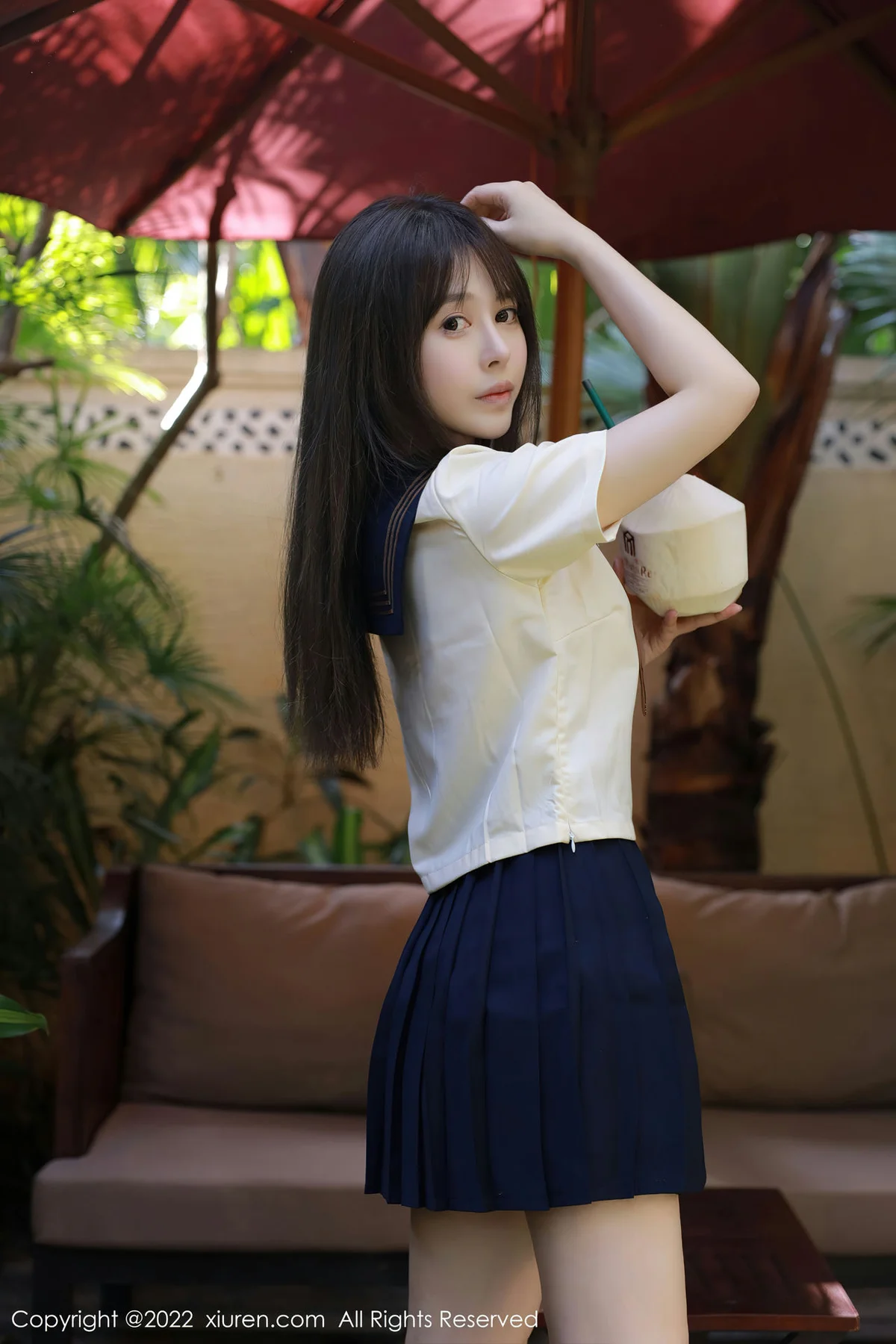 XiuRen 秀人 No.6021 Evelyn艾莉 白色水手服南京旅拍 - 5