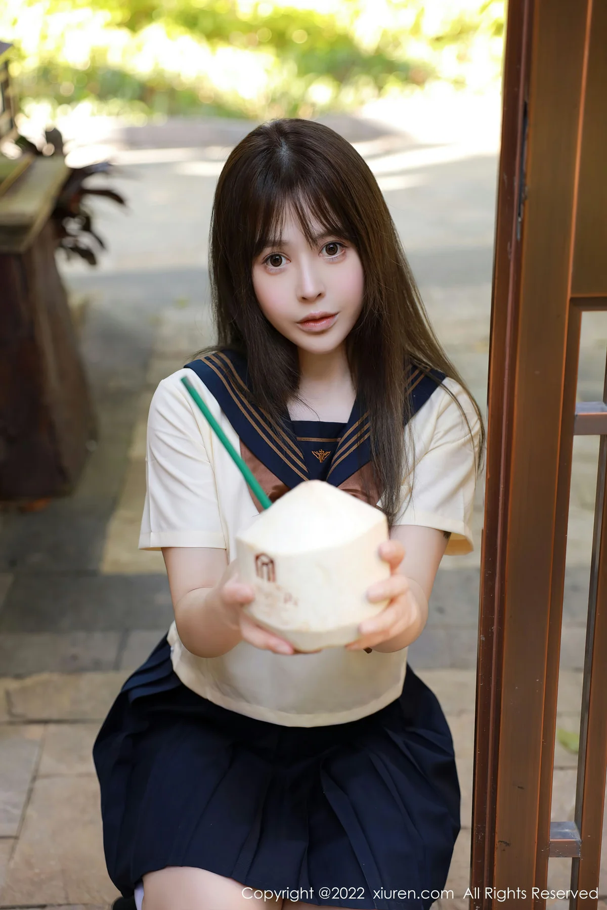 XiuRen 秀人 No.6021 Evelyn艾莉 白色水手服南京旅拍 - 5