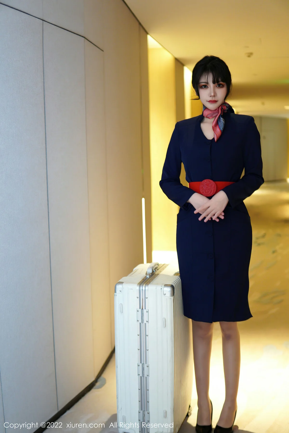 XiuRen 秀人 No.6048 桃桃子 空姐制服新人第二套写真 - 1