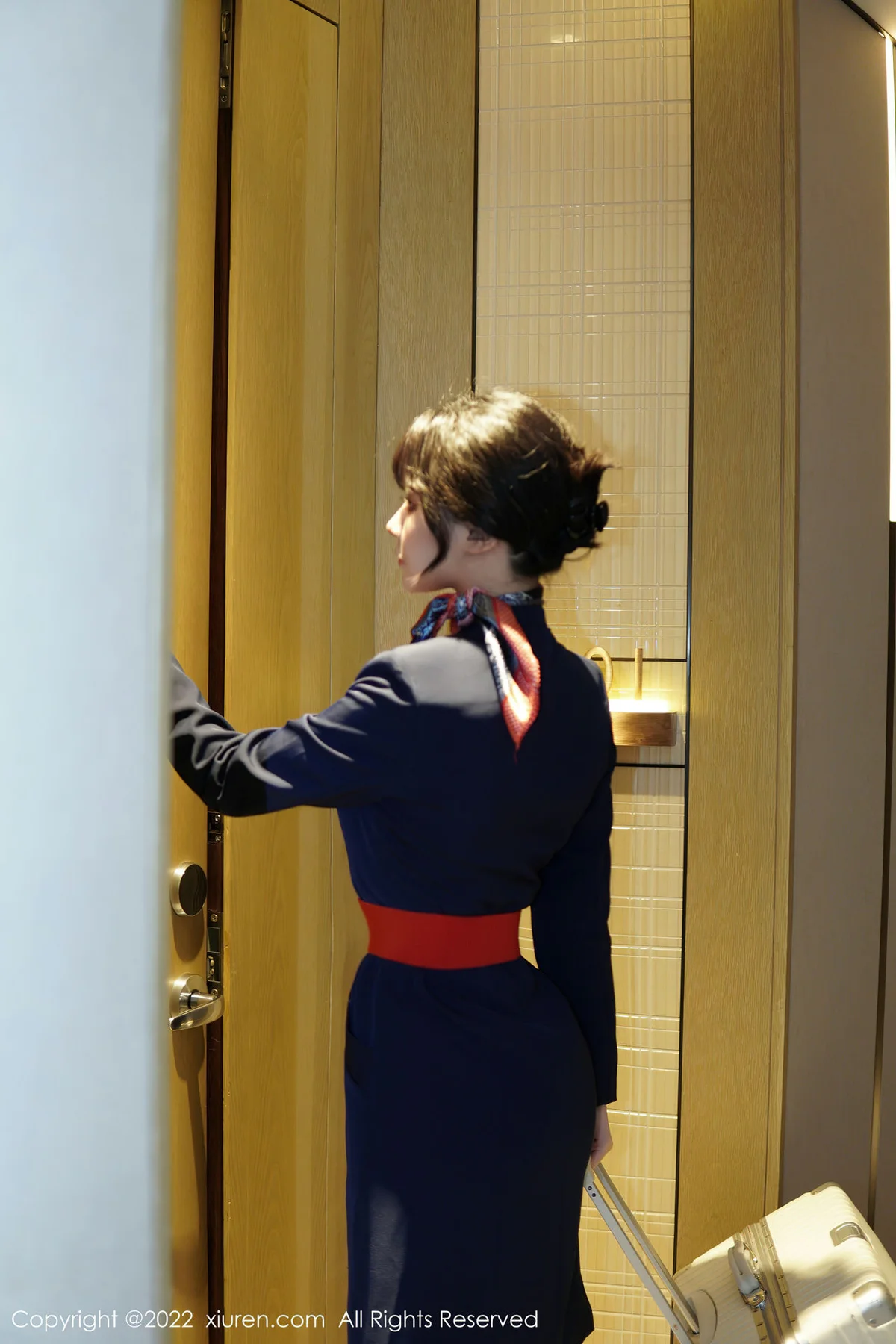 XiuRen 秀人 No.6048 桃桃子 空姐制服新人第二套写真 - 6