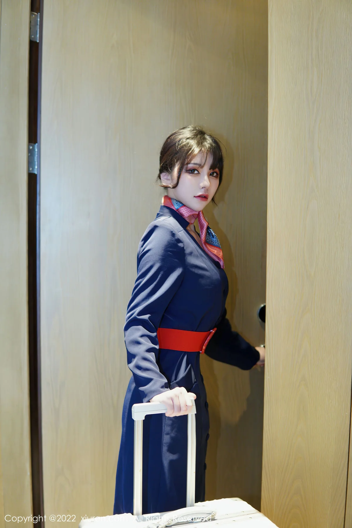 XiuRen 秀人 No.6048 桃桃子 空姐制服新人第二套写真 - 8
