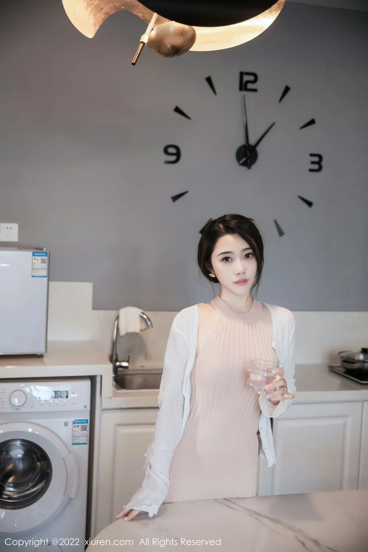 XiuRen 秀人 No.6066 严利娅Yuliya 粉色连衣长裙性感写真 - 7