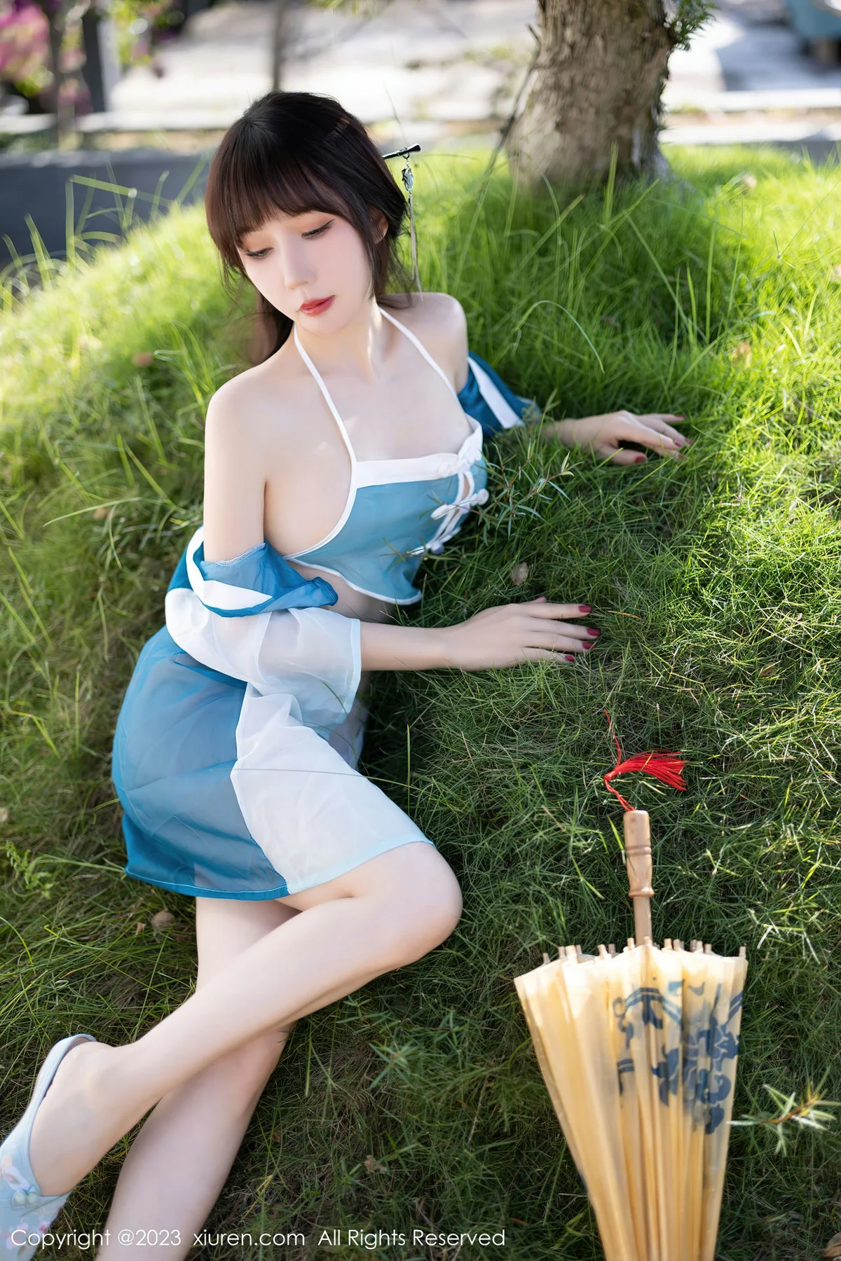 XiuRen 秀人 No.6076 波巧酱 轻透薄纱海南岛旅拍 - 1