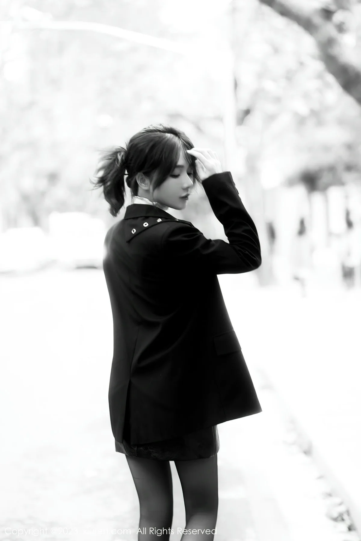 XiuRen 秀人 No.6080 婠婠么 上衣皮短裙写真 - 7