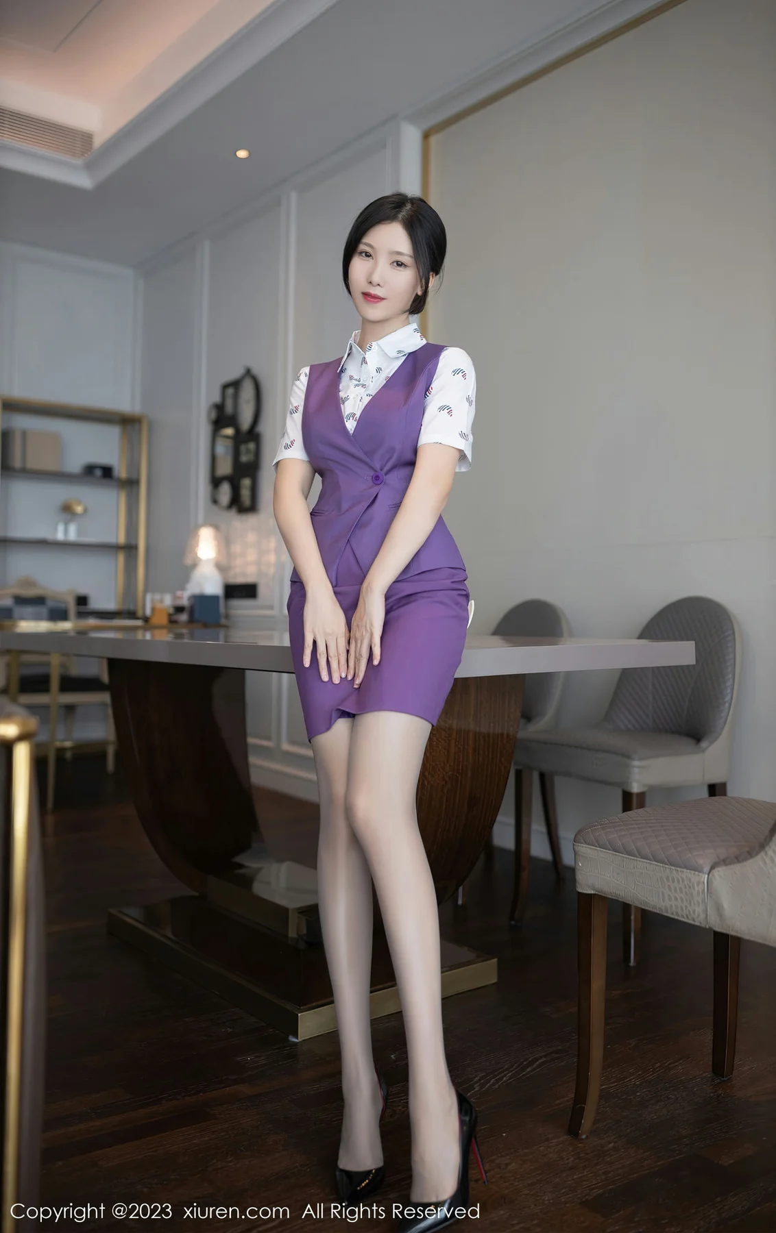 XiuRen 秀人 No.6084 利世 空姐制服性感写真 - 4