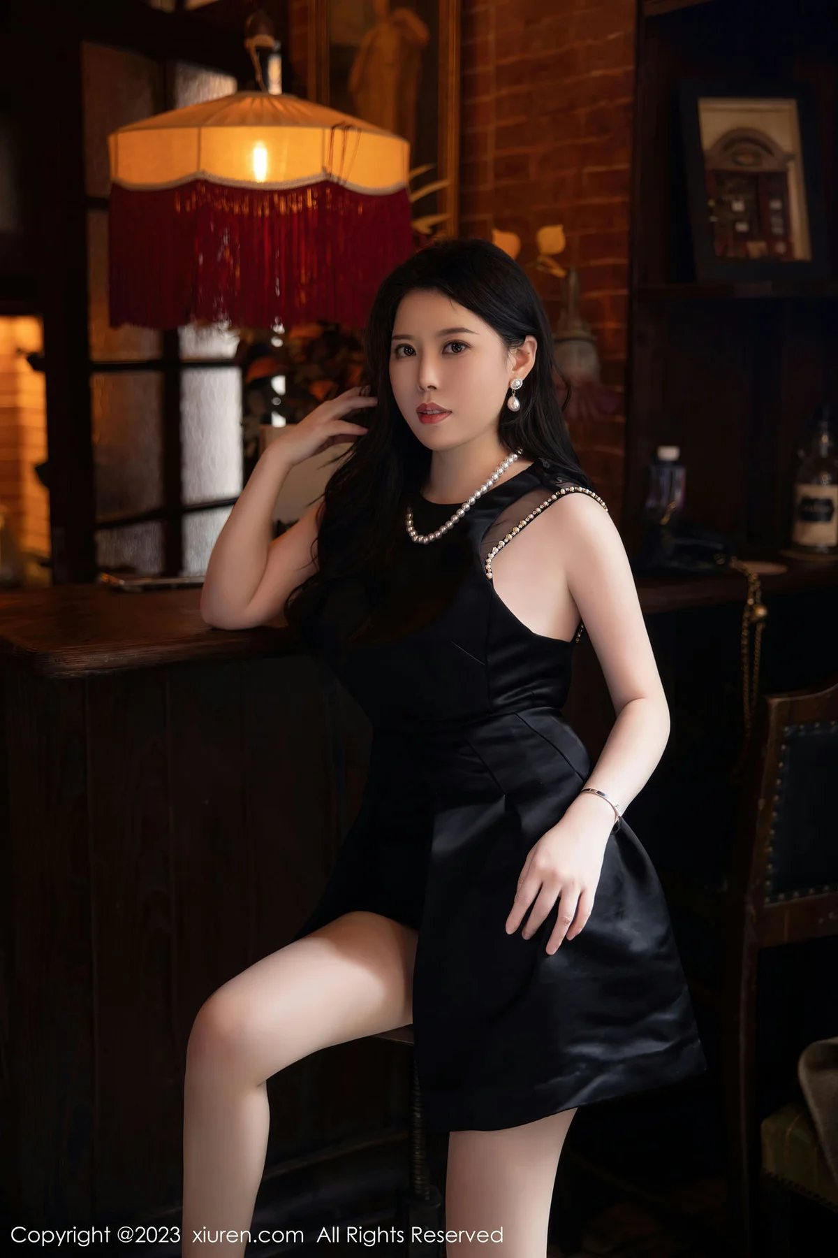 XiuRen 秀人 No.6089 白茹雪 红色蕾丝内衣写真 - 7