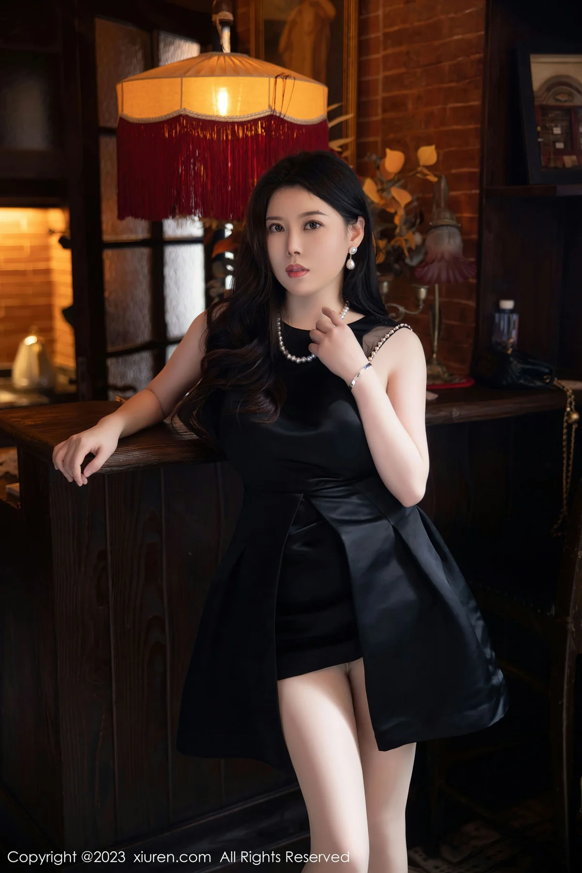 XiuRen 秀人 No.6089 白茹雪 红色蕾丝内衣写真 - 1