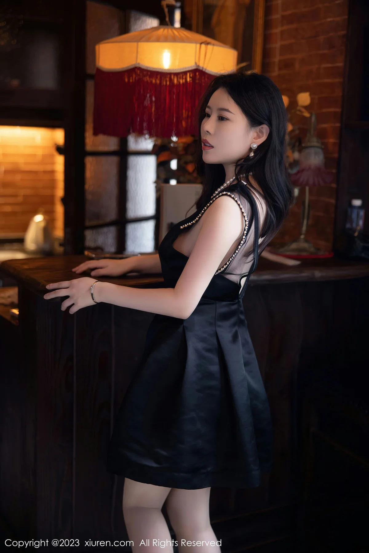 XiuRen 秀人 No.6089 白茹雪 红色蕾丝内衣写真 - 4