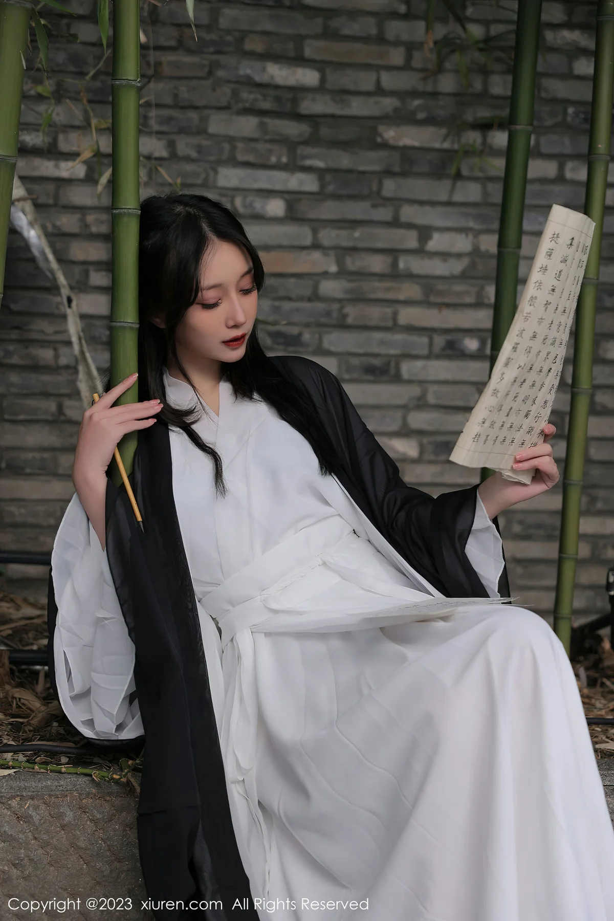 XiuRen 秀人 No.6094 玥儿玥er 白色古装服饰十月海南旅拍 - 7