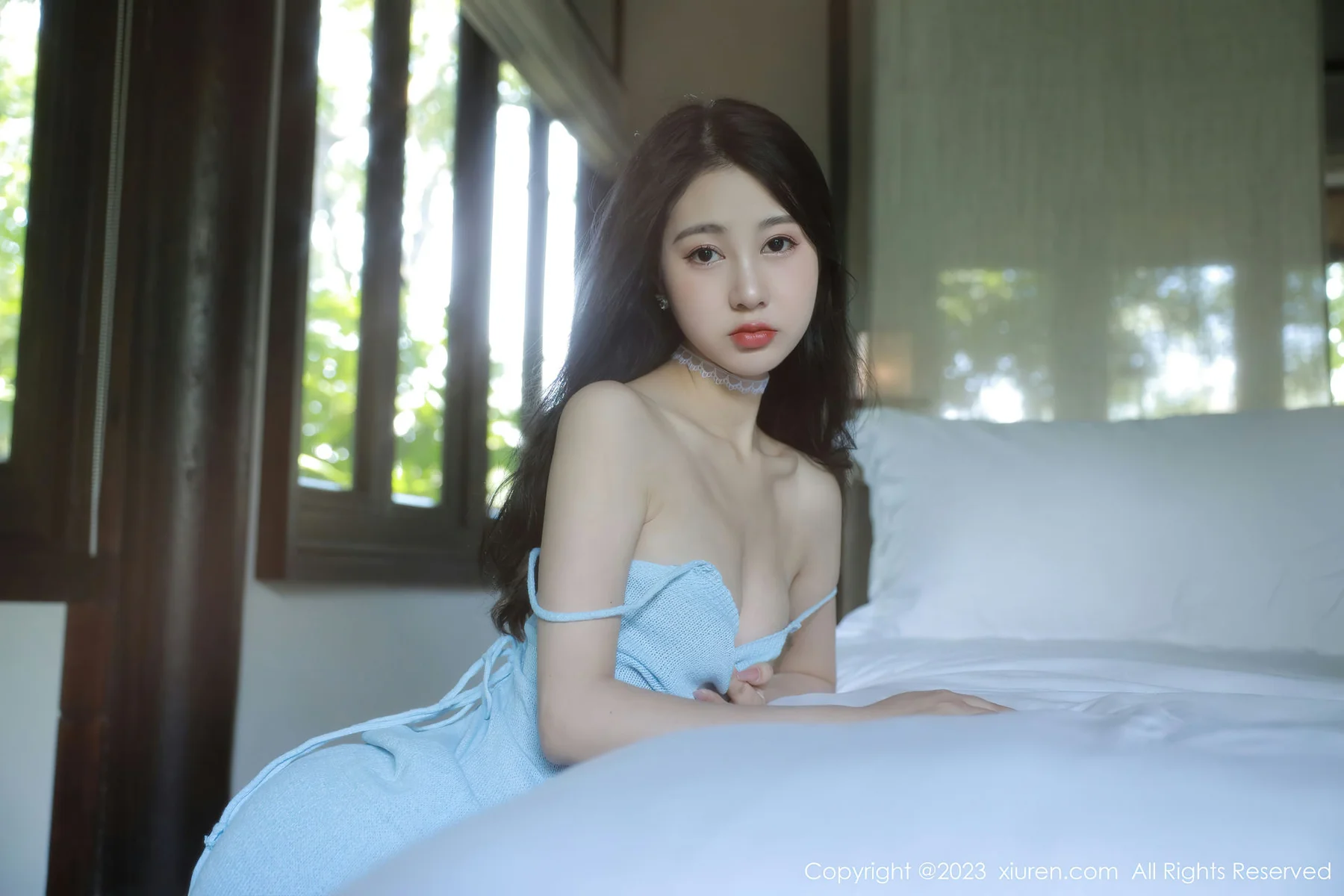 XiuRen 秀人 No.6117 谢晚晚 吊带短裙性感写真 - 9