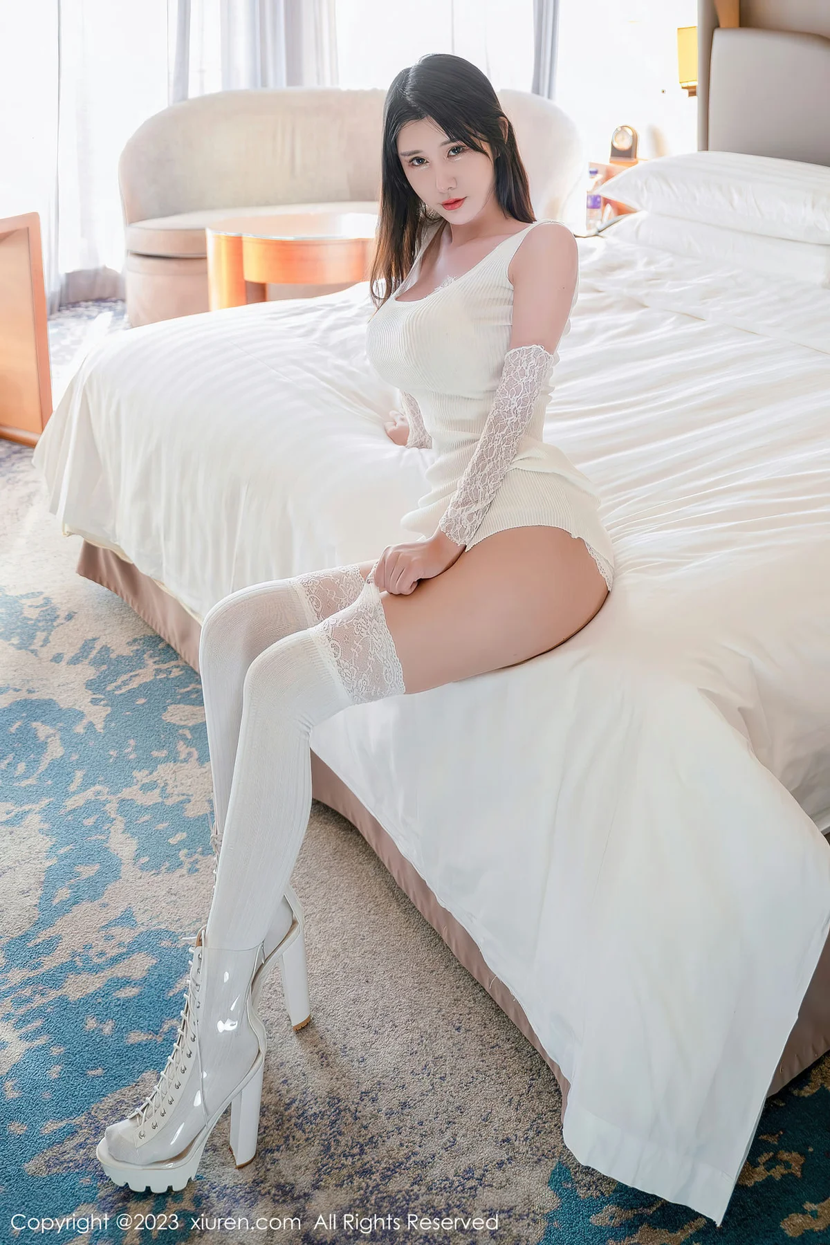 XiuRen 秀人 No.6128 夏沫沫tifa 奇特视角居家归来服务阳朔旅拍 - 1