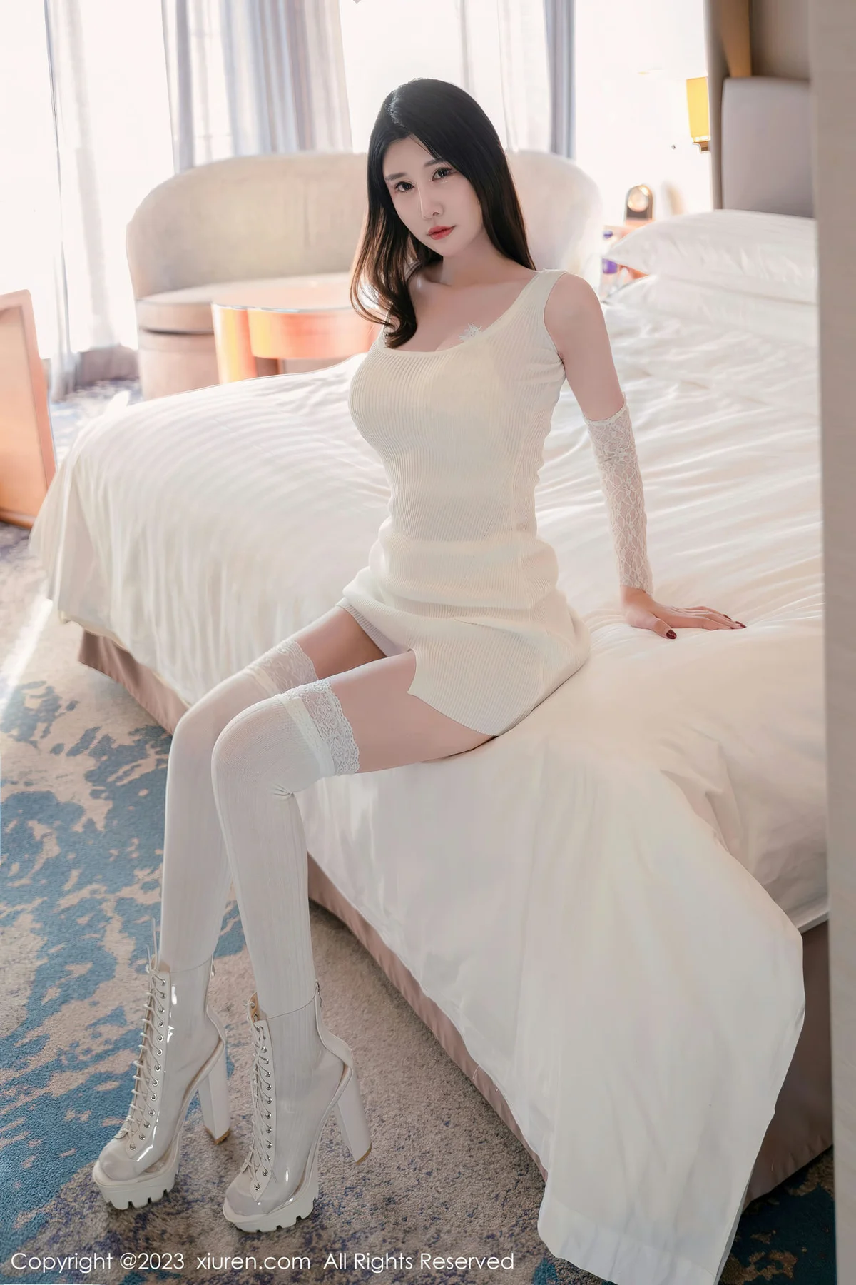 XiuRen 秀人 No.6128 夏沫沫tifa 奇特视角居家归来服务阳朔旅拍 - 6