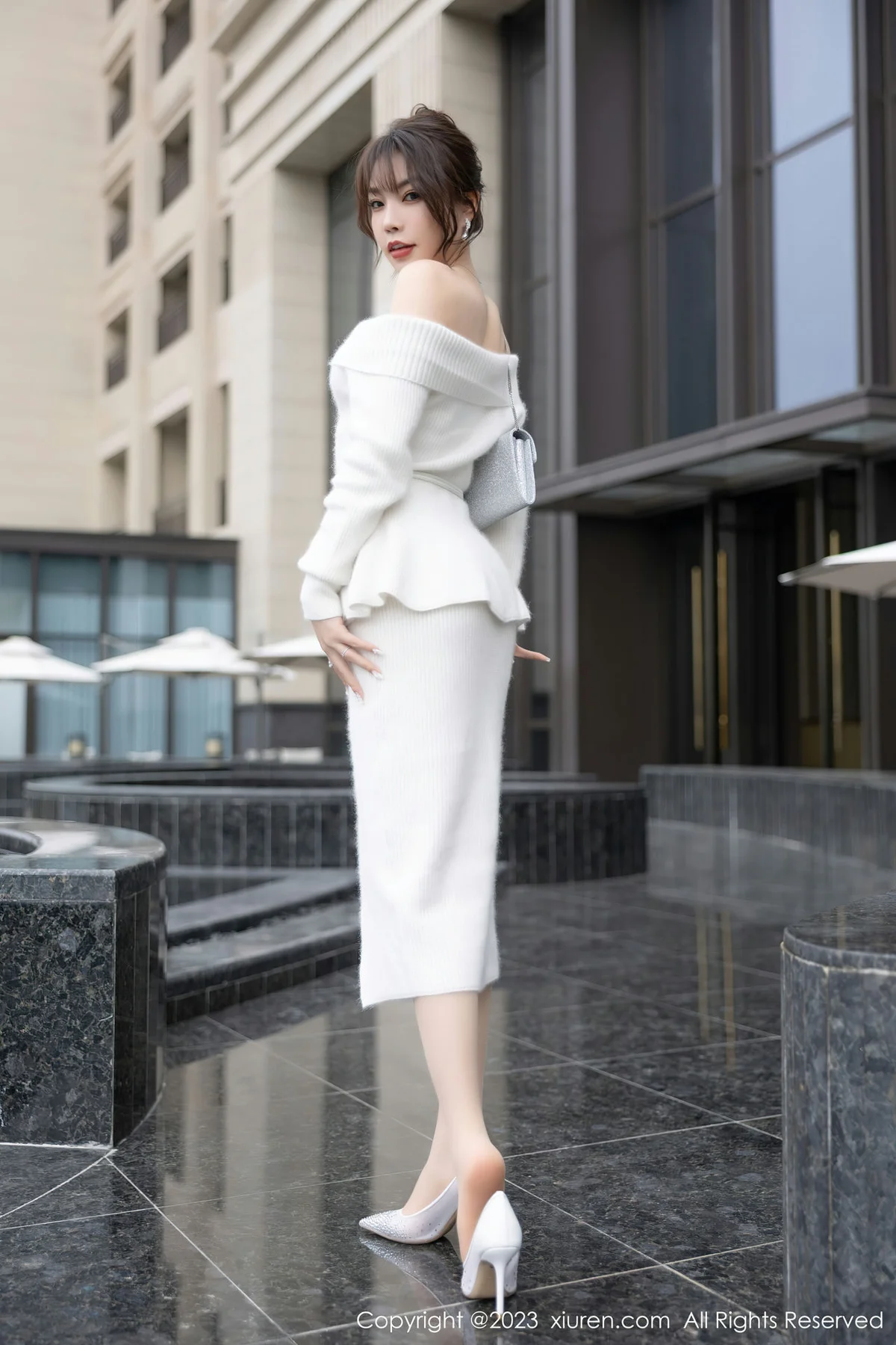 XiuRen 秀人 No.6132 徐莉芝Booty 白色蕾丝内衣性感写真 - 5