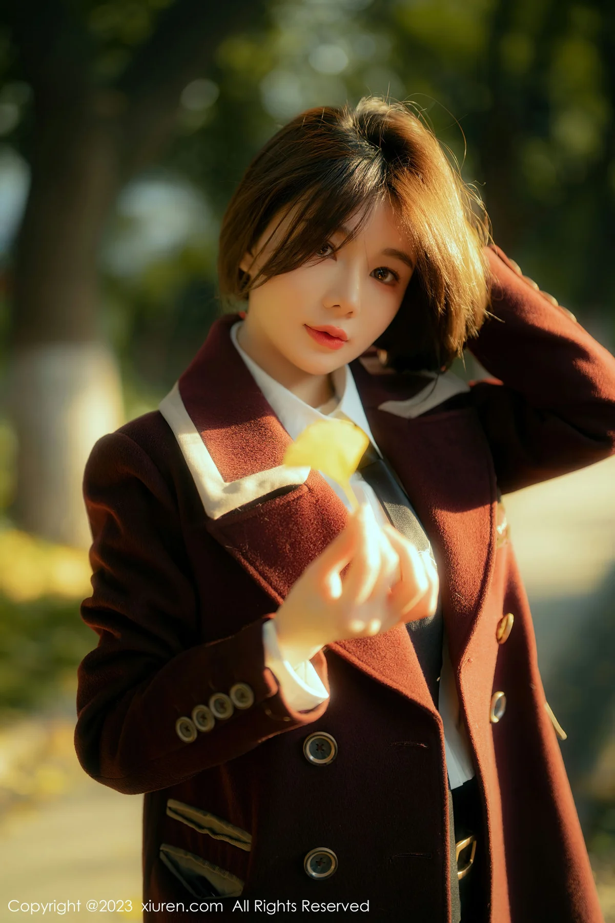 XiuRen 秀人 No.6137 婠婠么 白T黑色短裙 性感写真 - 1