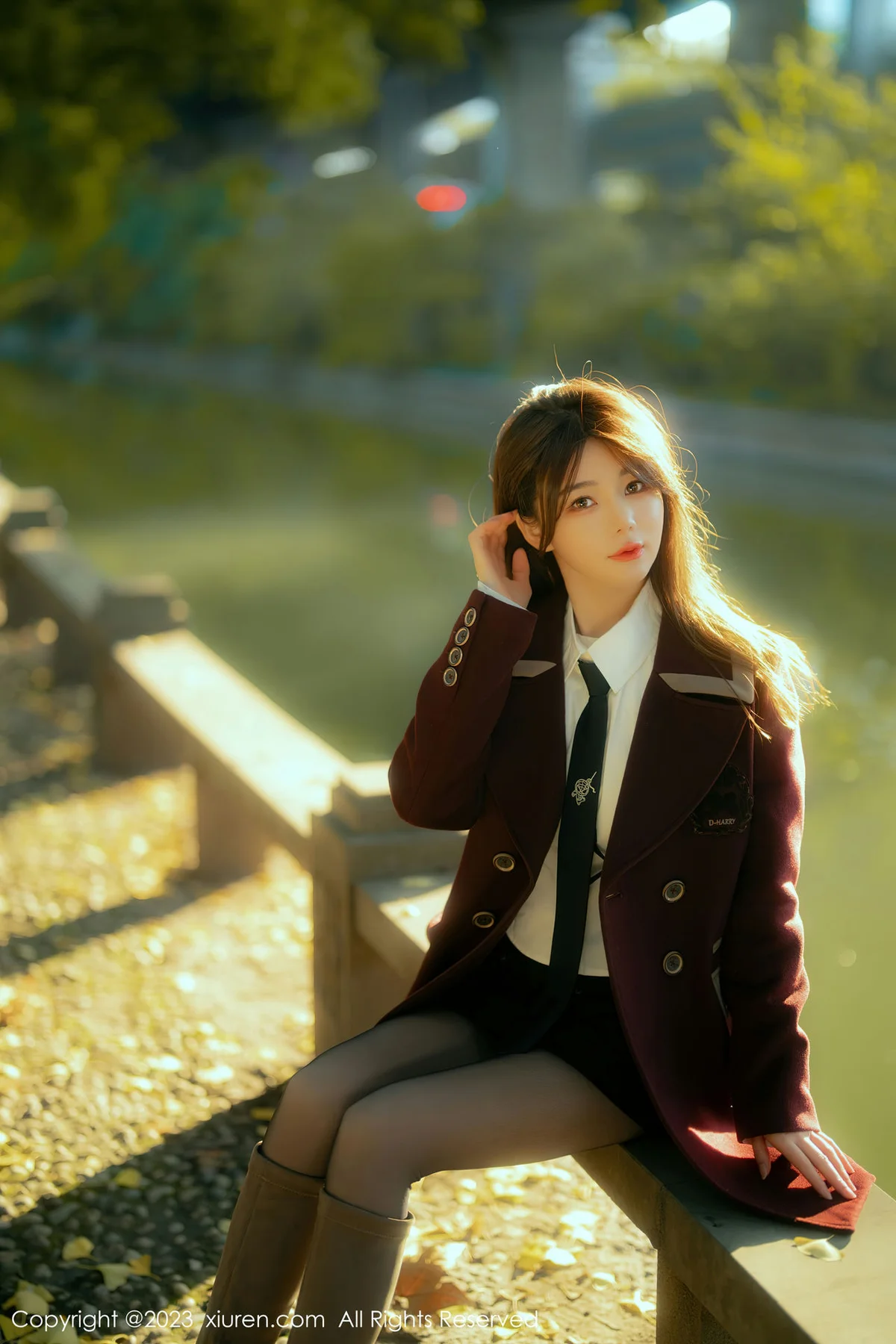 XiuRen 秀人 No.6137 婠婠么 白T黑色短裙 性感写真 - 1